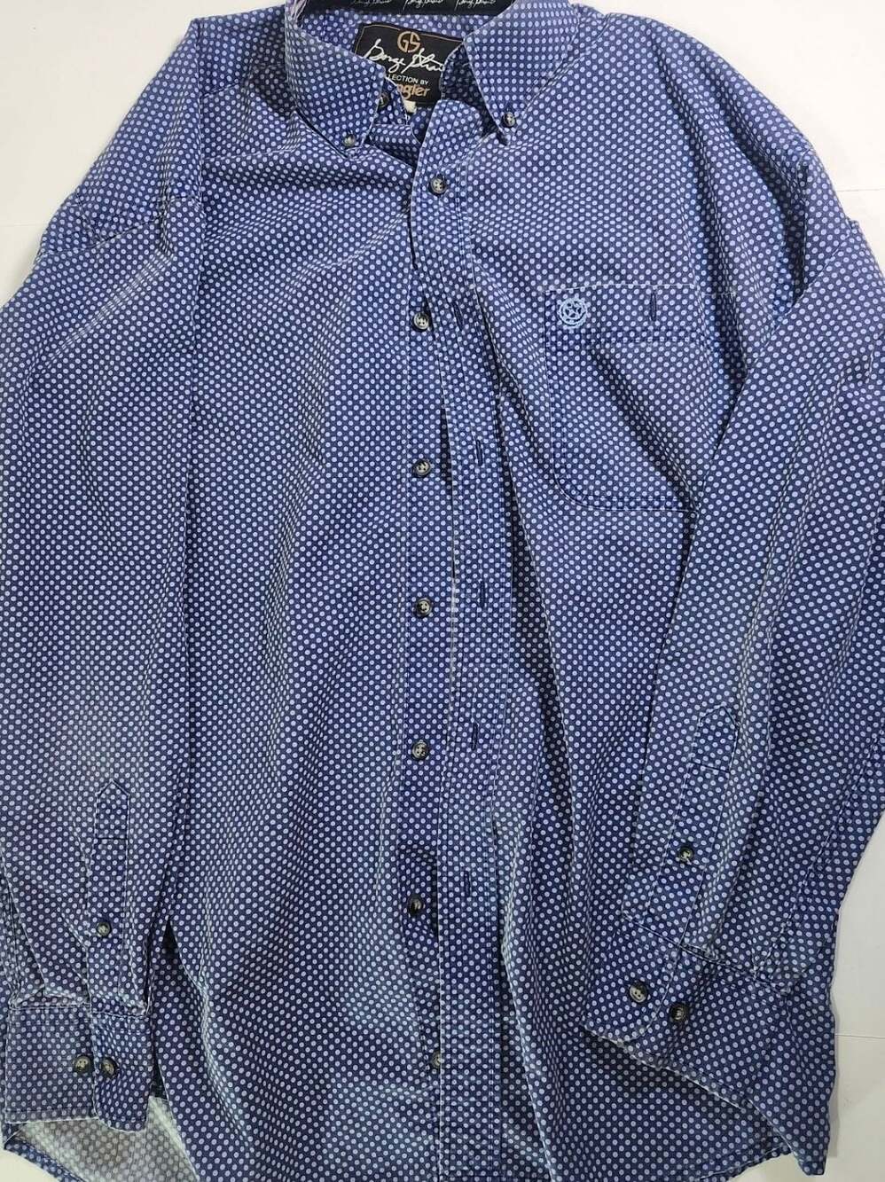 George Strait Collection by Wrangler Mens Medium Long Sleeve Shirt